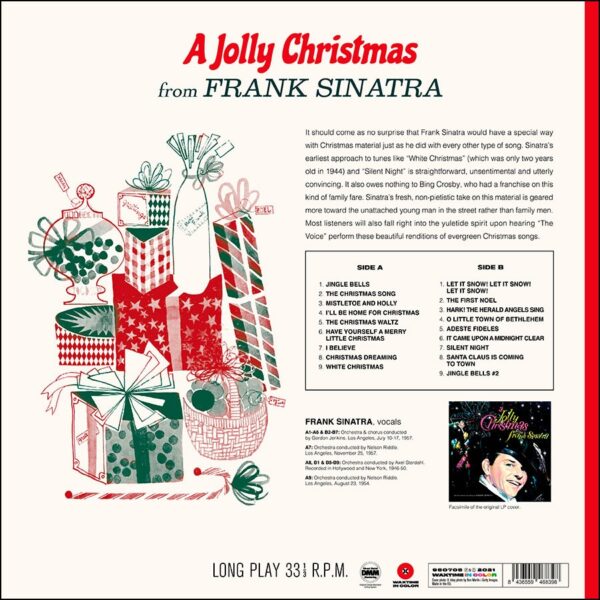 Frank Sinatra - A Jolly Christmas from Frank Sinatra (თეთრი ფერის ფირფიტა)