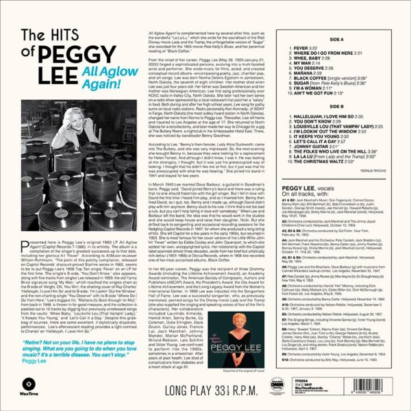 all-aglow-again-180-gram_B Peggy Lee - All Aglow Again! - 180 Gram