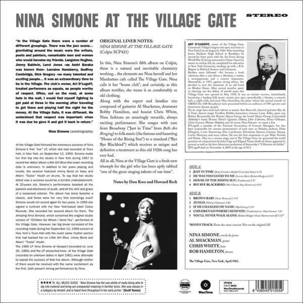 at-the-village-gate-1-bonus-track-180-gram_B Nina Simone - At the Village Gate + 1 Bonus Track - 180 Gram