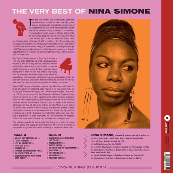 Nina Simone - The Very Best Of Nina Simone (თეთრი ფირფიტა)