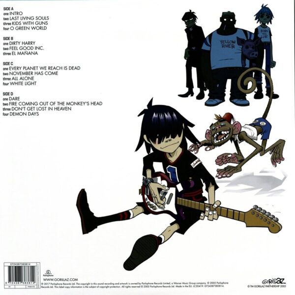gorillaz-demon-days-back Gorillaz – Demon Days (2LP Vinyl)