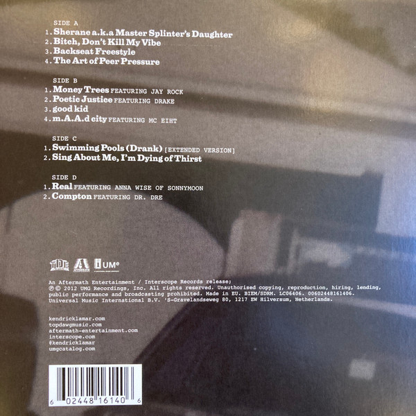 kendrick-lamar-good-kid-maad-city-back-detail Kendrick Lamar – good kid, m.A.A.d city (10th Anniversary 180g 2LP Vinyl)