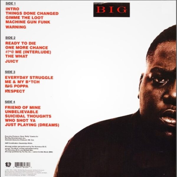 the-notorious-big-ready-to-die-back The Notorious B.I.G. – Ready to Die (140g 2LP Vinyl)
